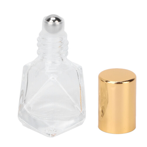 (Gold Lid) Glas-Parfümroller 8ml Ätherisches Öl Roll-On Schwarzer Deckel 2