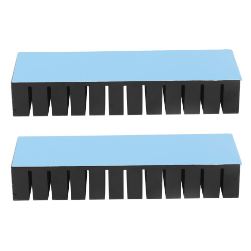 2Pcs Kühlrippen Aluminium Power Radiator Schlitz 1