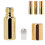 (Gold) 3pcs Glass Perfume Roller Bottle 5ml Silver 5
