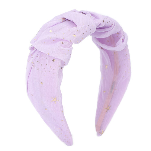 (Purple) Glitter hoofdband paars feest bruiloft 1