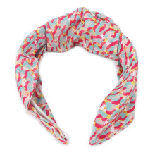 (Pink) Geknopt Hoofdband Kruisknoop Breed Lichtblauw