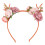 (Dark Pink) Bloem Rendier Gewei Hoofdband Donkerroze 1