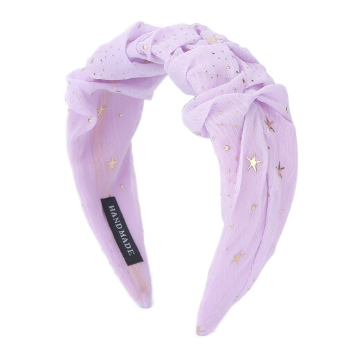 (Purple) Glitter hoofdband paars feest bruiloft 2