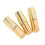 (Gold) 3pcs Glass Perfume Roller Bottle 5ml Silver 3