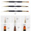 3er Set Acryl-French-Stripe-Nagellackpinsel, doppelseitig, 3D 2