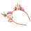 (Dark Pink) Bloem Rendier Gewei Hoofdband Donkerroze 2