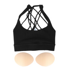 (4 (70ABC)) Vrouwen Crisscross Sports Bra Yoga Bra Fitness Running