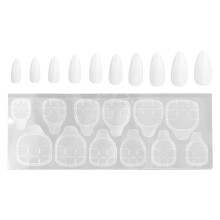(N5344-01) 10 stks coffin press on nagels glanzend