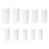 (N5346-01 White) Set 10 Unghie Posticce Bianche per Donna 5