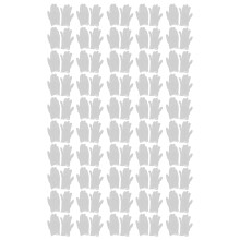 100pcs Disposable PVC Gloves Soft Translucent Waterproof L Size