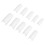 (N5346-01 White) Set 10 Unghie Posticce Bianche per Donna 3
