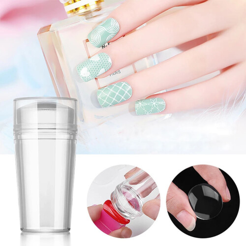 Siliconen Nagelstempel Set met Schraap 2