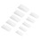 (N5346-01 White) Set 10 Unghie Posticce Bianche per Donna 2