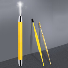 3er-Set Ohrenschmalzentferner mit Lichtspeicher-Koffer