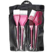 (Wine Red) Professional Wine Red Hair Color Brush Set