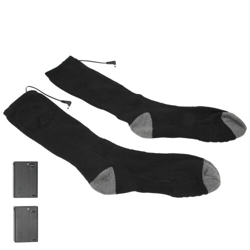 Elektrische Heizsocken Dick Baumwolle Winter Schwarz 2
