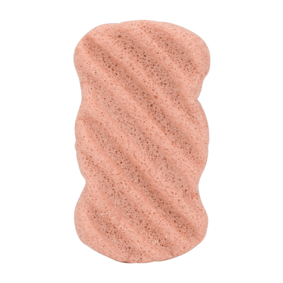 (Pink) Plant Fiber Facial Sponge Washable Reusable White