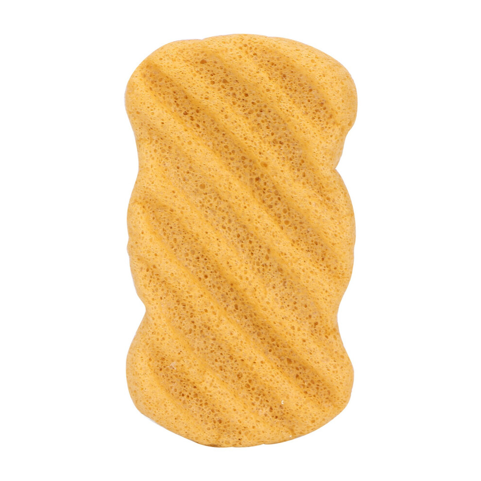 (Yellow) Plant Fiber Facial Sponge Washable Reusable White