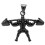 (Black) Titanium Steel Weight Lifter Zipper Pulls Black 1