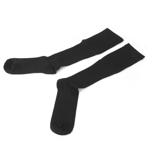 (S/M) Compression Socks Elastic Breathable Running Men Women Black S/M 1