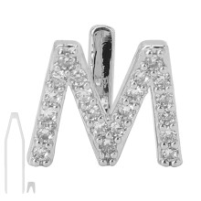 (M Silver) Goldener Zahnschmuck mit Buchstaben Hip-Hop