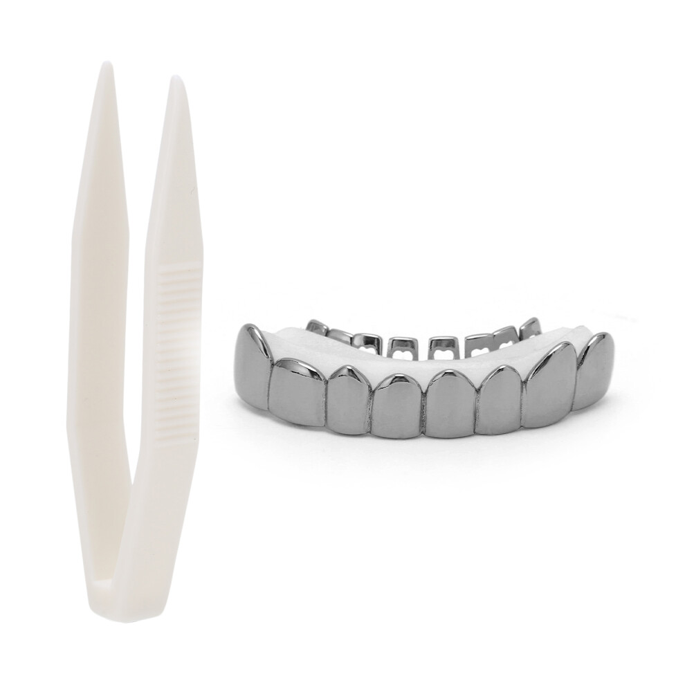 (Black) Lower Teeth Hip Hop False Tooth Halloween Decoration Black