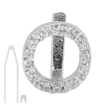 (O Silver) Goldener Zahnschmuck mit Buchstaben Hip-Hop