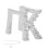 (K Silver) Silberner Zahnschmuck mit Buchstaben Hip-Hop 2