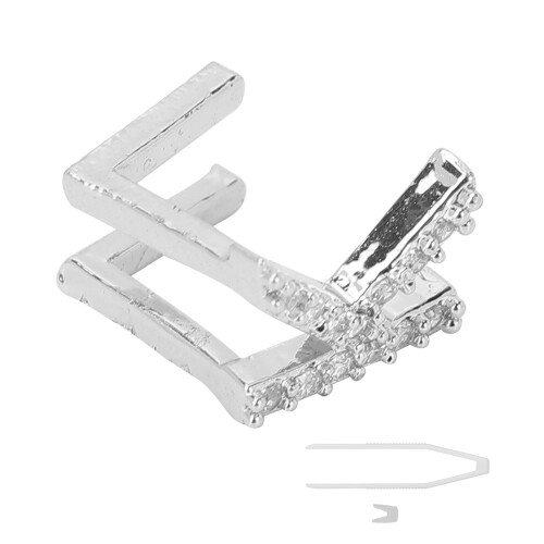 (K Silver) Silberner Zahnschmuck mit Buchstaben Hip-Hop 2