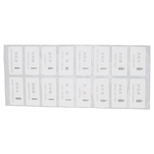 (16pcs 11 X 21mm / 0.4 X 0.8in) Rectangular Adhesive Labels Stickers 16pcs 11x21mm 1