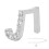 (J Silver) Silberner Zahnschmuck mit Buchstaben Hip-Hop 2