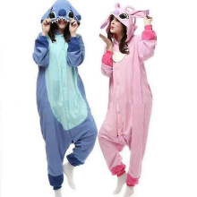 (XL, Blue) Stitch Pajamas Animation Cartoon Pajamas Suit Jumpsuit