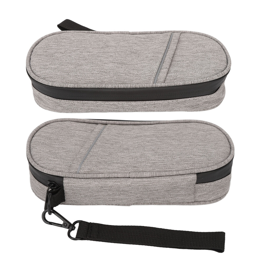 Grey Insulin Cooler Bag Aluminum Foil Storage Pouch for Pens and Supplies