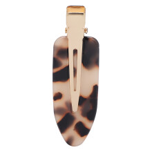 (Leopard Print) Frauen Mädchen Pony Clip ohne Druckstellen Leopardenmuster