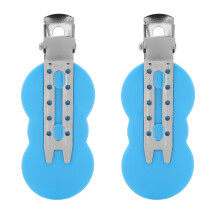 2x Plastik-Haarclips ohne Knitter