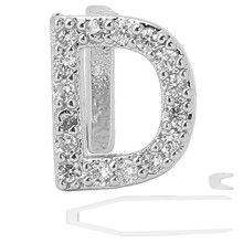 (Silver) English Letter D Teeth Brace Cosplay Jewelry Silver