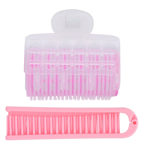 Rullo frangia DIY rosa per styling capelli 2