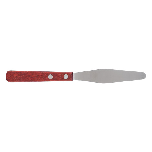 RVS was spatels met houten handvat masker applicator 1