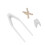 (Gold) Brace Denti Oro con Iniziale X per Gioielli 2