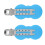 2x Plastik-Haarclips ohne Knitter 5