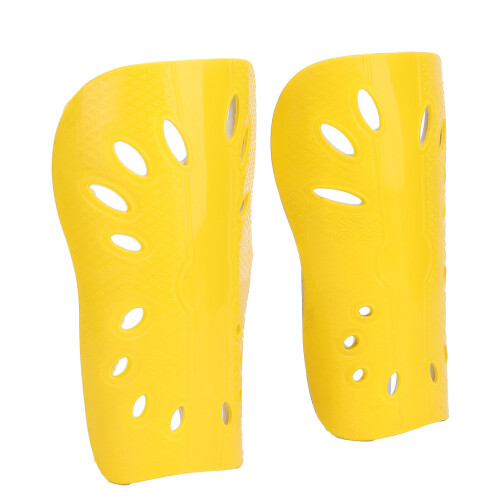 (Yellow) Kinder Voetbal Scheenbeschermers Zwart 2
