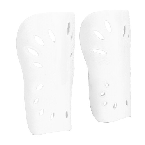 (White) Kinder Voetbal Scheenbeschermers Zwart 2