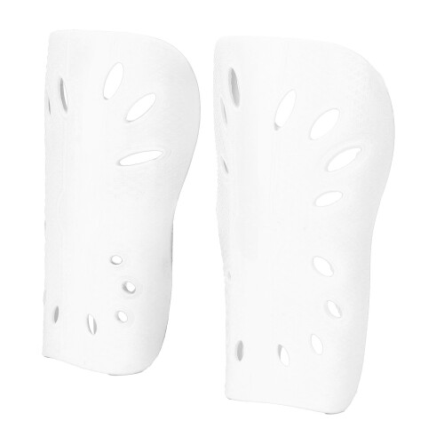 (White) Kinder Voetbal Scheenbeschermers Zwart 1