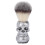 (Silver) Spazzola Barba Uomo Manico Scheletrato Argento 1