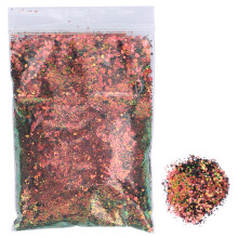 (XL010B) Nagel-Sequins-Puder, gemischte Flakes, Glitzer, 50g XL010B