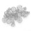 (Silver) Metall-Haarflechtringe, Dreadlock-Schmuck, Silber 2