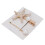 (White) 2x Falsche Perlen-Seestern-Haarclips, Weiß 2