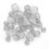 (Silver) Metall-Haarflechtringe, Dreadlock-Schmuck, Silber 4