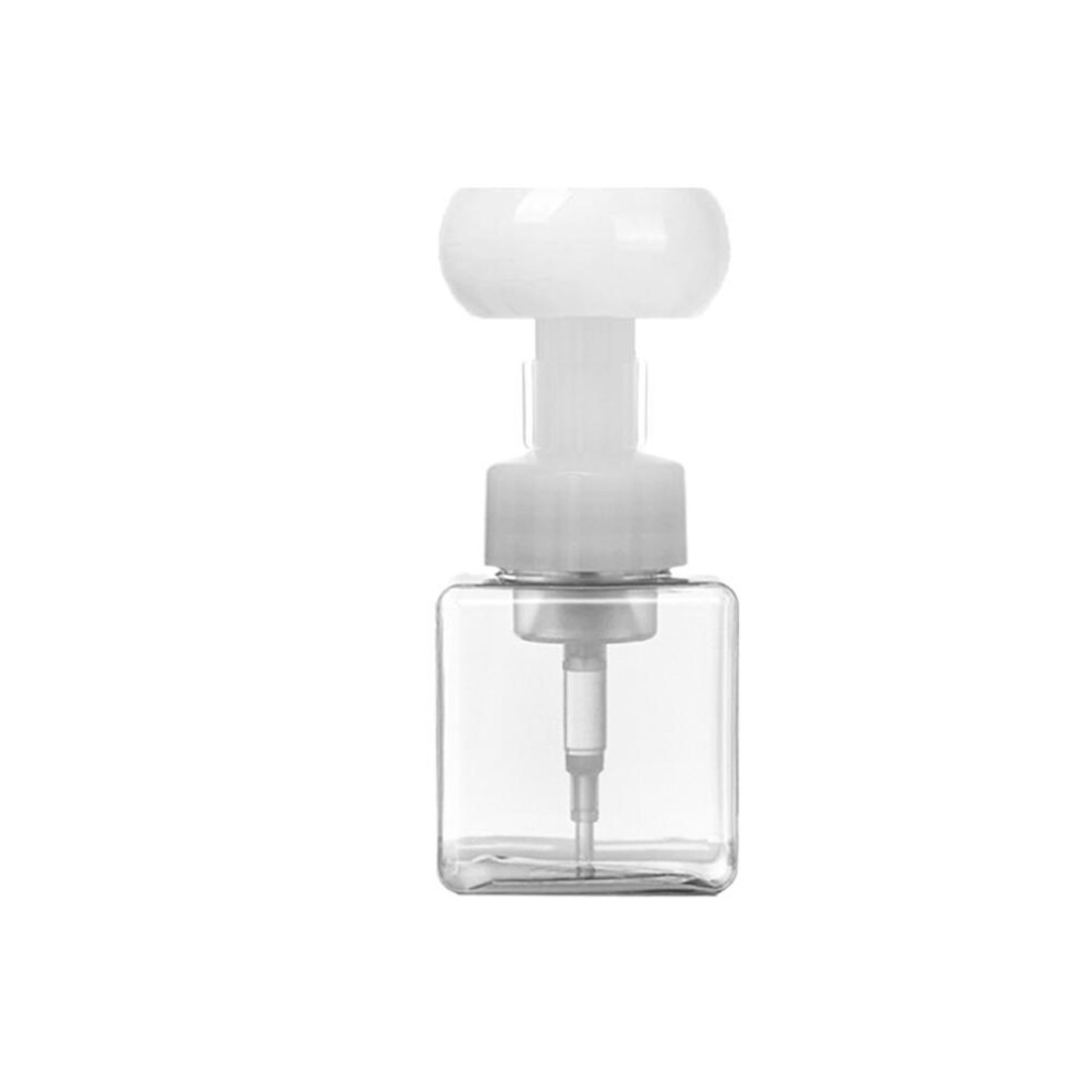250ml Plastic Soap Dispenser Flower Shape Foaming Pump Transparent