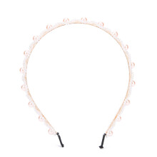 (C) Faux Pearl Alloy Headband Wedding Party Women Headwear Fashionable